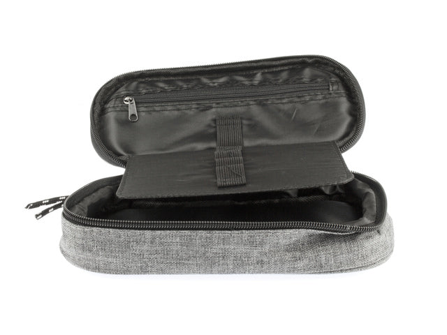 Etui Kangaro met inleg licht grijs ca 22x5x9cm