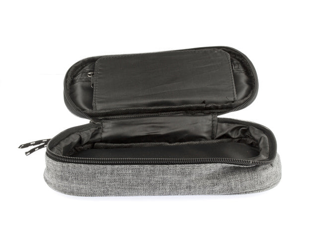 Etui Kangaro met inleg licht grijs ca 22x5x9cm