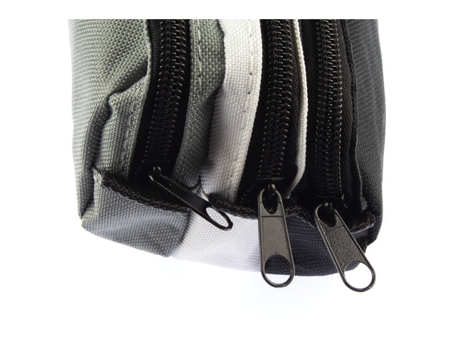 Etui Kangaro 3 vaks schwarz/weiß/grau ca. 25x9x11cm