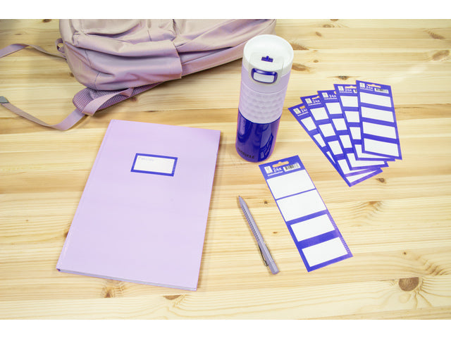 Boeketiket Kangaro 24 etiketten 6 vellen van 4 stuks blauw