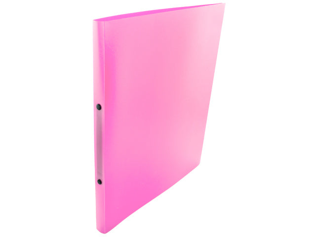 Ringband Kangaro 16 mm 2-ringen, A4 formaat. Vervaardigd van PP. 30 stuks assorti kleuren