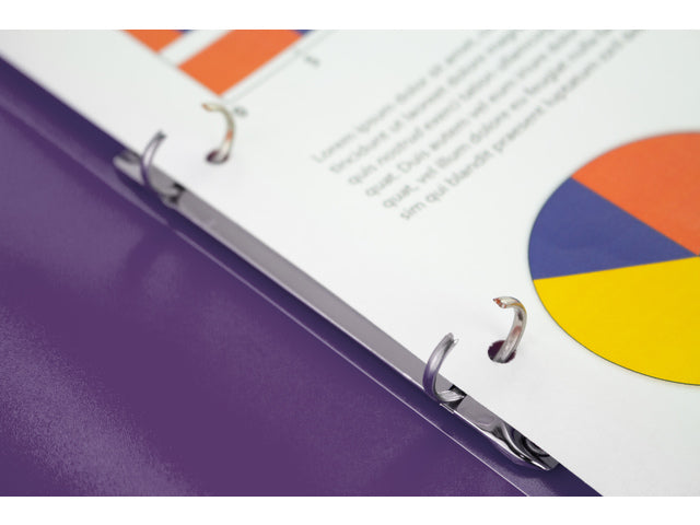 Ringband Kangaro 16 mm 2-ringen, A4 formaat. Vervaardigd van PP. Transparante paartjes