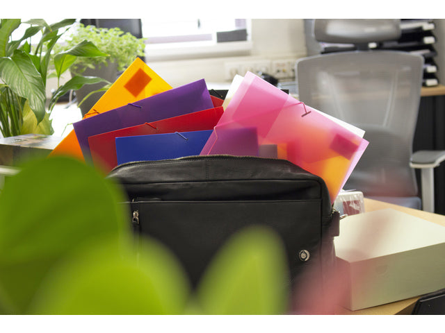 Elastomap Kangaro A4 PP volle kleur zwart