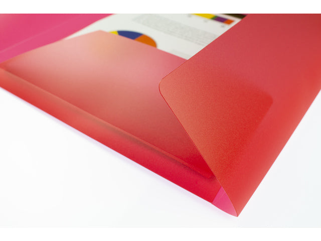 Elastomap Kangaro A4 PP transparant rood