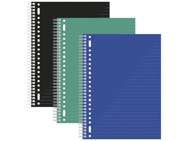 Collegeblok Kangaro A4, verschiedene Farben, 3 Stück