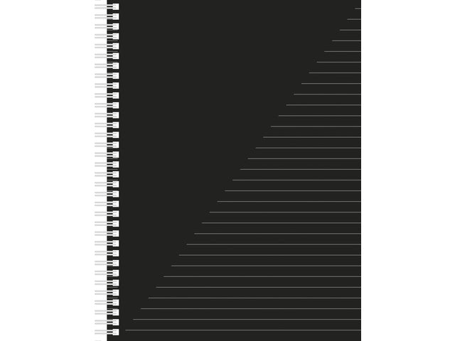 Collegeblok Kangaro A4 schwarz geliniet 80 Vel