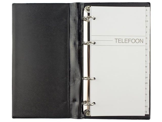 Telefoonregister Kangaro AZ 4-rings zwart
