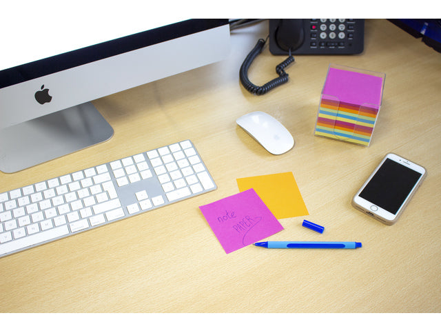 Memokubus inhoud Kangaro 9x9x9cm krimp à 700 vel assorti kleuren