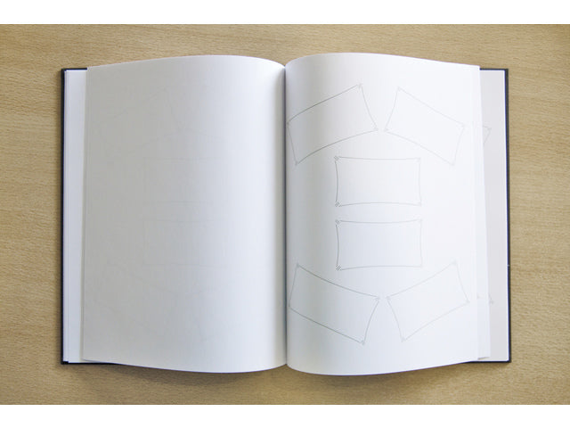 Receptiealbum Kangaro zwart met vakverdeling 26x21cm