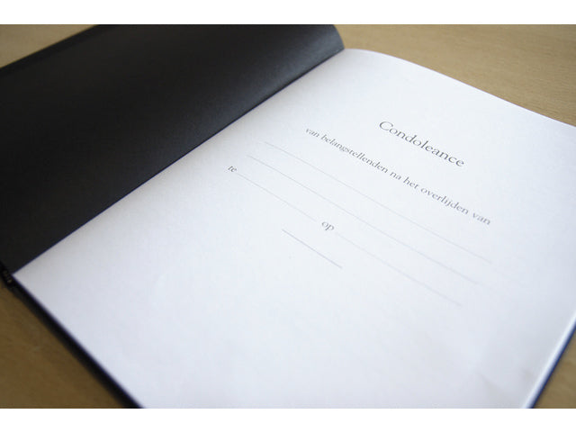 Condoleancealbum Kangaro 26x21cm zwart