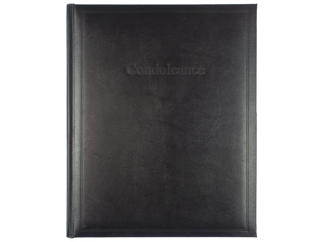 Condoleancealbum Kangaro 26x21cm zwart