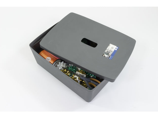 Opbergbox Kangaro 20 liter PP antraciet