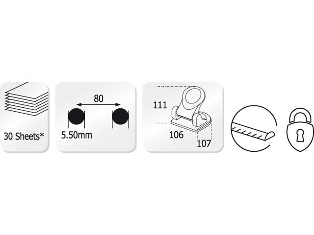 Perforator Kangaro Perfo-30 zwart