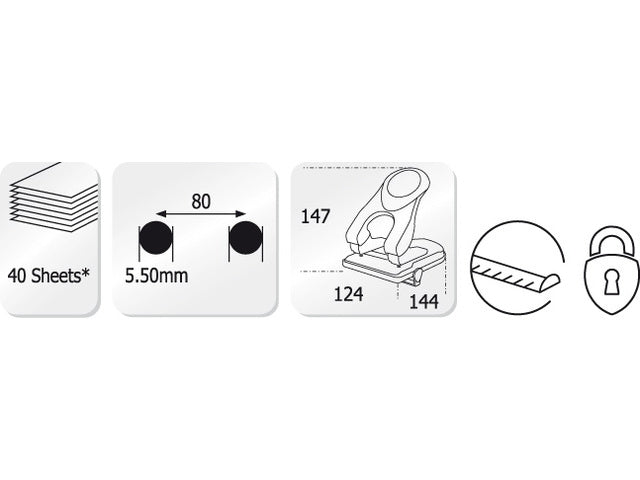 Perforator Kangaro Perfo-40 zwart