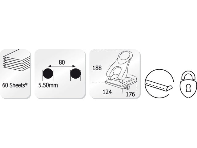 Perforator Kangaro Perfo-60 zwart