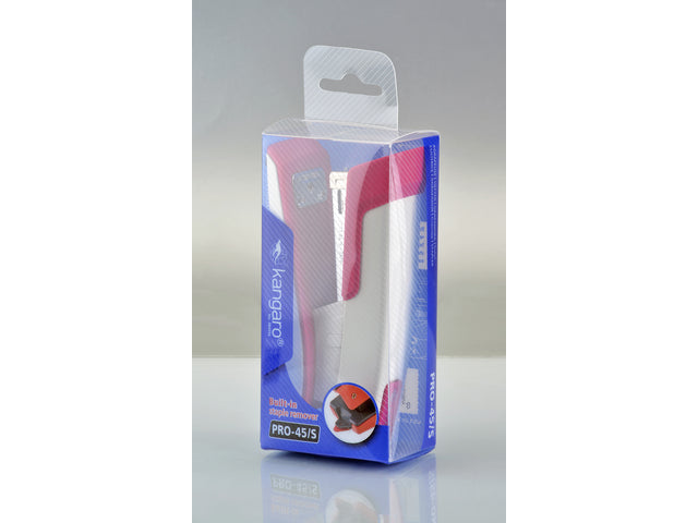 Nietmaschine Kangaro Pro-45/S Inspiro rosa/weiß max 30vel, 24/6 Nieten