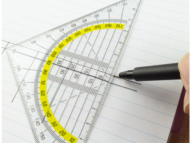 Geodriehoek Kangaro Kunststoff 14cm