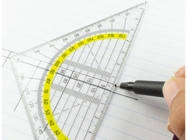 Geodriehoek Kangaro kunststof 14cm