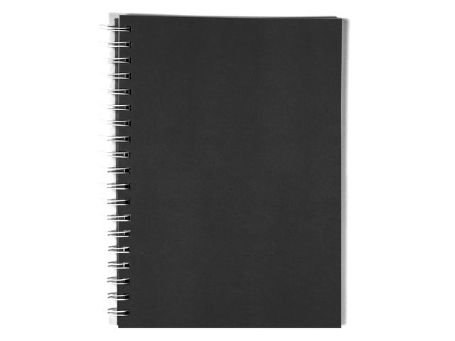 Plakboek Kangaro A5+ 120 grams 40 vel voorkant zwart 25x18cm papier(25x19cm met spiraal)