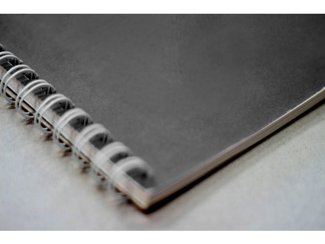 Plakboek Kangaro A5+ 120 grams 40 vel voorkant zwart 25x18cm papier(25x19cm met spiraal)