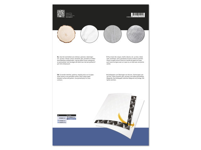 Kohlepapier Kangaro A4 21x31cm 100 Vel schwarz