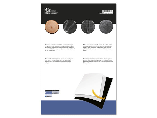 Kohlepapier Känguru A4 21x29,7cm 10 Vel weiß