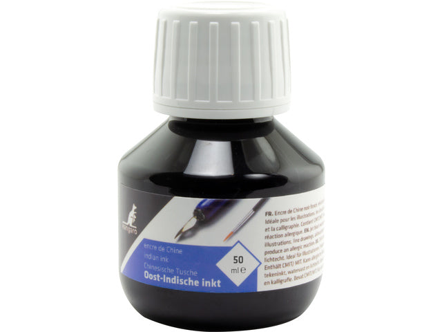 Oost Indische Tinte Kangaro 50 ml schwarz in Flesje
