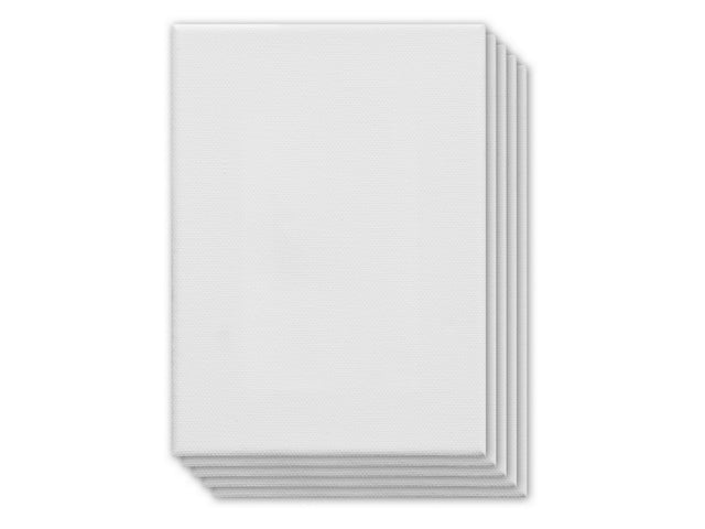 Canvaspaneel Kangaro 13x18 cm set 5 stuks 3mm plaat 280gr katoen 3x geprepareerd