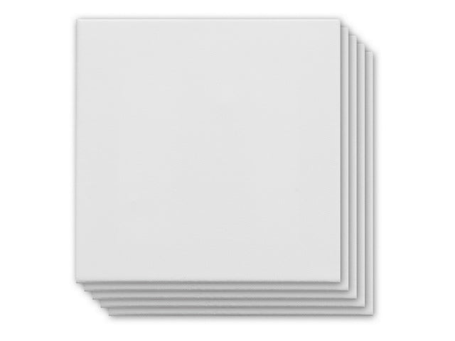 Canvaspaneel Kangaro 20x20 cm set 5 stuks 3mm plaat 280gr katoen 3x geprepareerd