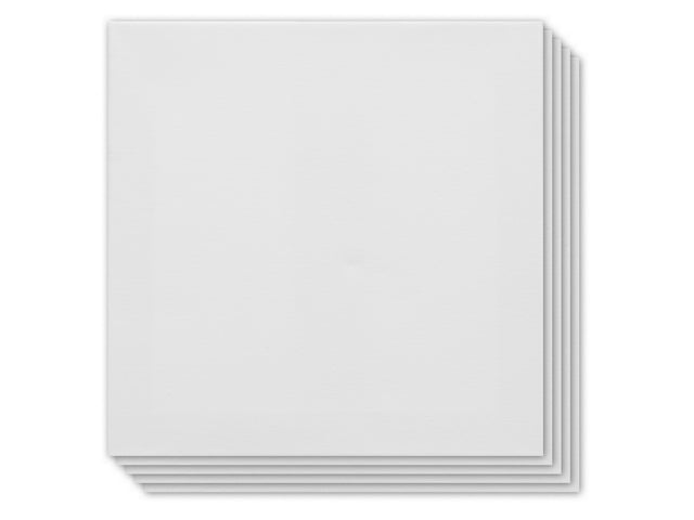 Canvaspaneel Kangaro 30x30 cm set 5 stuks 3mm plaat 280gr katoen 3x geprepareerd