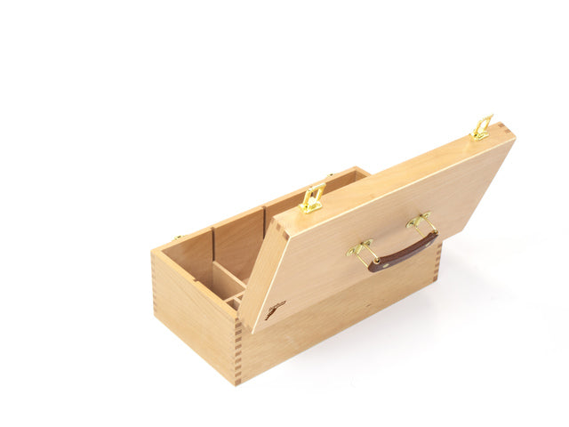 Schilderskist Kangaro met inzetbak en vakverdeling beukenhout