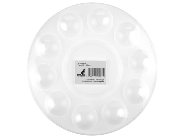 Palette Känguru Durchmesser 17cm, Kunststoff weiß