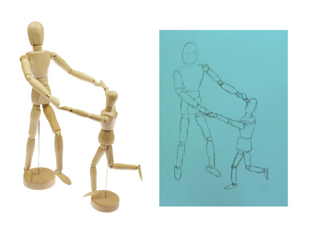 Ledenpop Känguru 30 cm in Koker