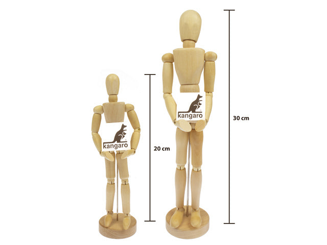 Ledenpop Känguru 30 cm in Koker