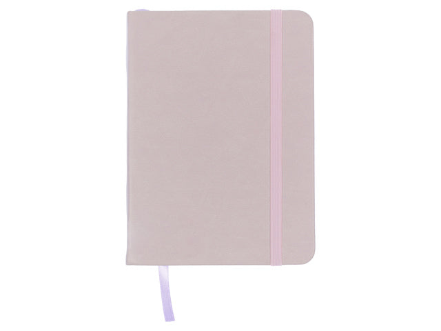 Schetsboek Kangaro A6 violet PU hardcover 80 blad 140 grams roomwit papier met elastiek en lint