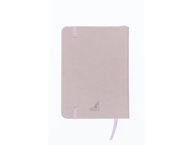 Schetsboek Kangaro A6 violet PU hardcover 80 blad 140 grams roomwit papier met elastiek en lint