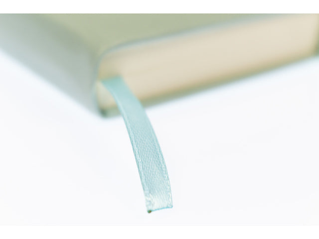 Schetsboek Kangaro A6 mint PU hardcover 80 blad 140 grams roomwit papier met elastiek en lint