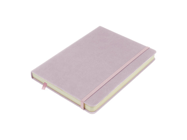 Schetsboek Kangaro A5 violet PU HC 80 blad 140gr roomwit met elastiek en lint