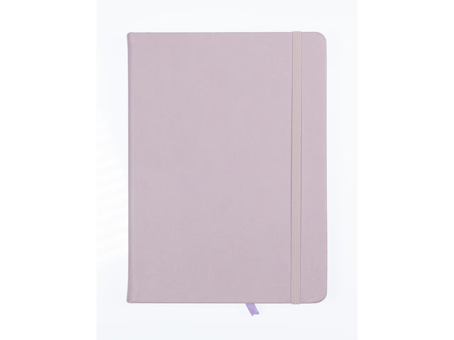 Schetsboek Kangaro A5 violet PU HC 80 blad 140gr roomwit met elastiek en lint