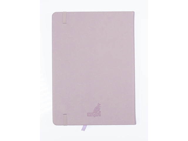 Schetsboek Kangaro A5 violet PU HC 80 blad 140gr roomwit met elastiek en lint