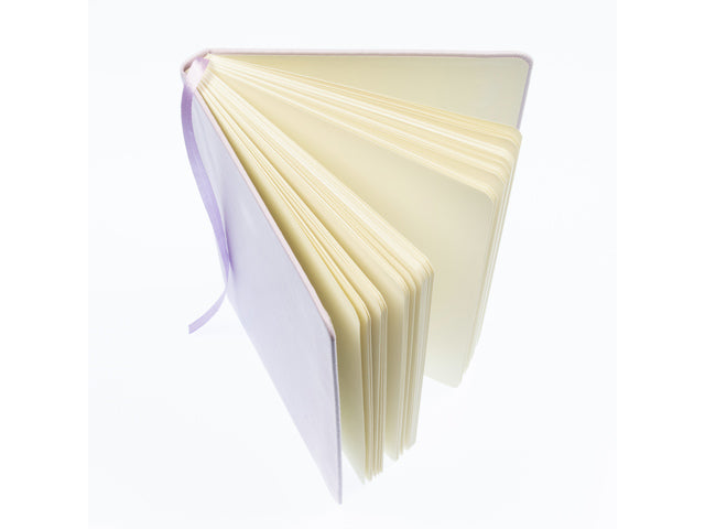 Schetsboek Kangaro A5 violet PU HC 80 blad 140gr roomwit met elastiek en lint