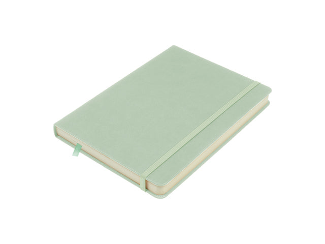 Schetsboek Kangaro A5 mint PU HC 80 blad 140gr roomwit met elastiek en lint