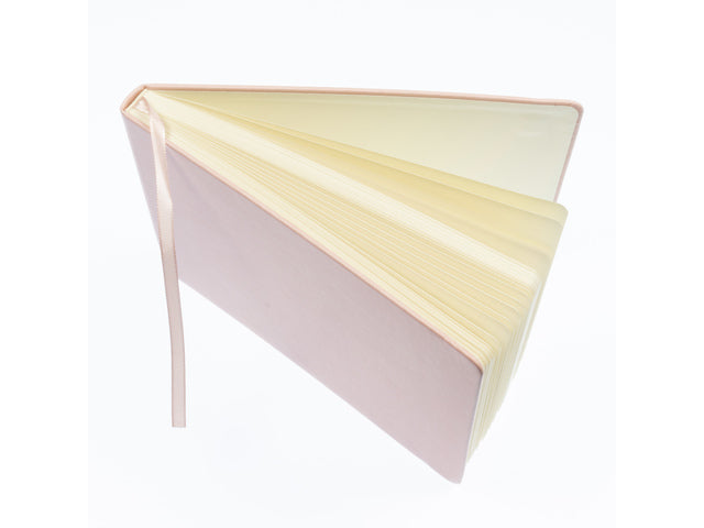 Schetsboek Kangaro A5 landscape oud roze PU HC 80 blad 140gr roomwit met elastiek en lint