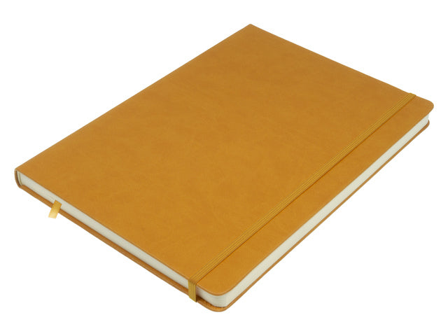 Schetsboek Kangaro A4 weiß PU HC 80 Blatt 140gr Raumweiß mit Elastik und Flusen