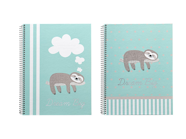 Spiraalblok Dream-Big A4 lijn HC, 90gr/80 vel 2-motieven