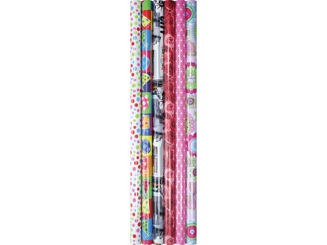 Geschenkpapier Kangaro Budget sortiert 1 Rolle im Format 70 x 200 cm