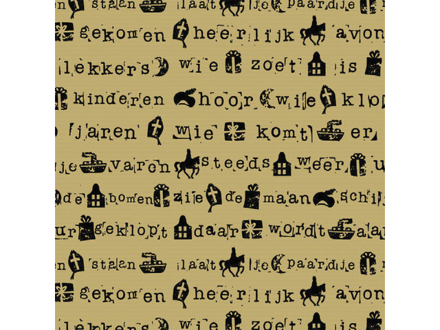 Geschenkpapier Kangaro Sint sortiert 70 x 200 cm, 60 Rollen