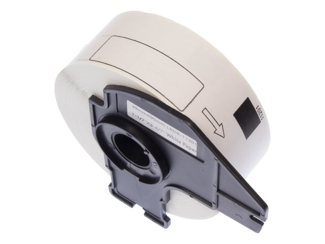 Etiket Kangaro compatibel Brother DK-11201 zwart/wit 29x90mm 1 rol a 400 etiketten