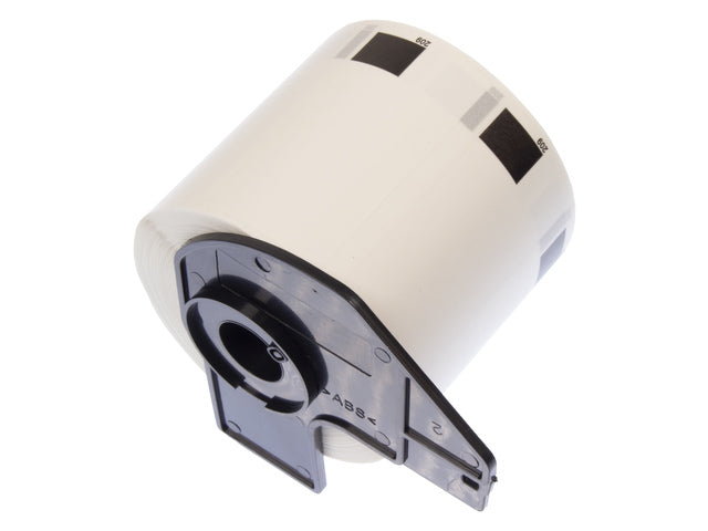 Etiket Kangaro compatibel Brother DK-11209 zwart/wit 29x62mm 1 rol a 800 etiketten