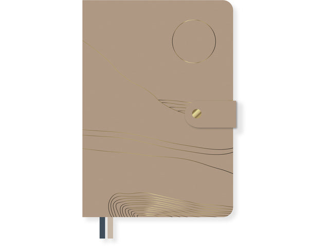 Notitieboek Soft Scenes A5 SC lijn PU krimp a 2 stuks assorti. 80 gram FSC 160 pagina's